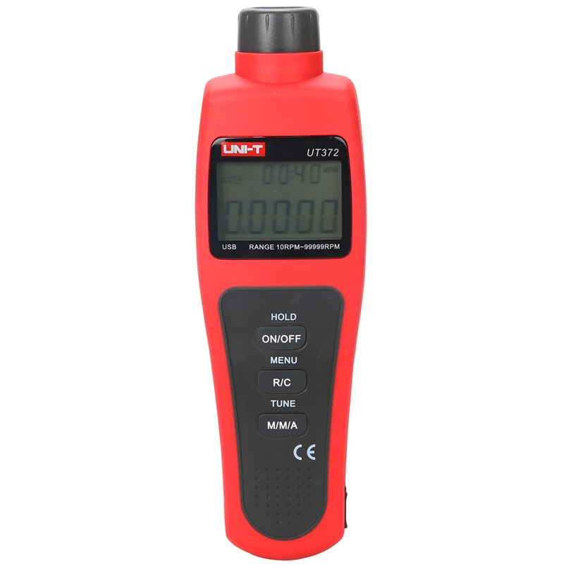 Тахометр UT371/UT372 ручной Бесконтактный тахометр RPM/Data Hold/USB интерфейс