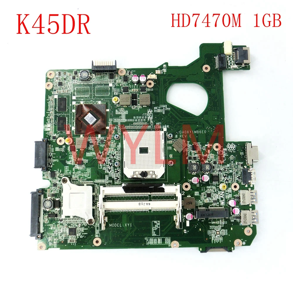 K45DR HD7470M 1 Гб может использоваться как ноутбук материнская плата для ноутбука ASUS