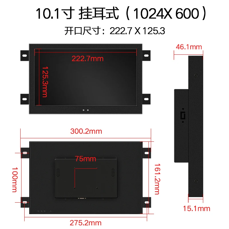 10, 1    ,    HDMI DVI VGA AV   Raspberry pi