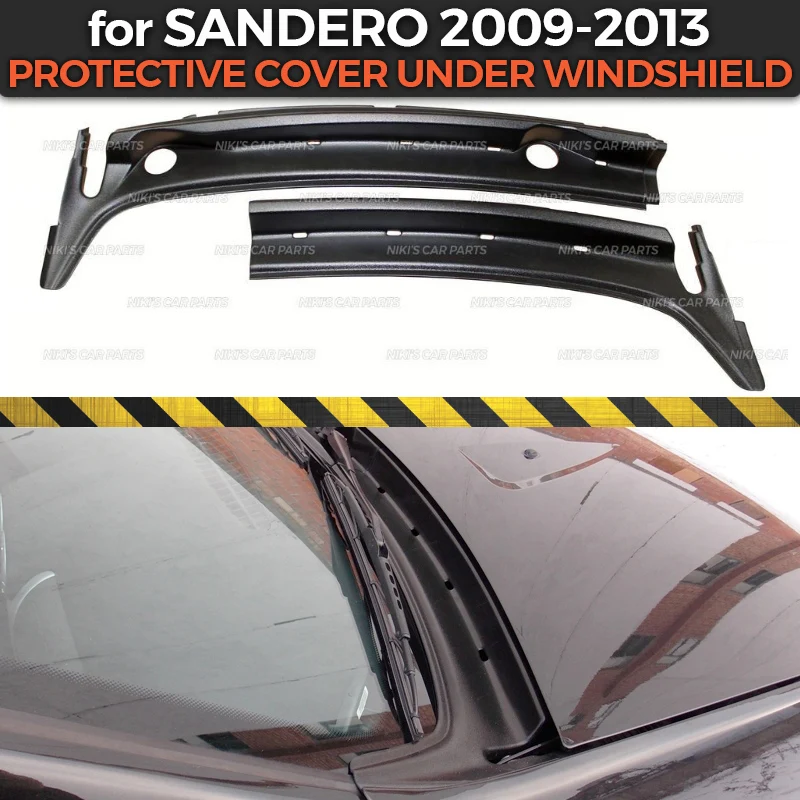 Защитный чехол для Renault Sandero/Stepway 2009-2013 под лобовое стекло жабо ABS пластиковая отделка Аксессуары защита Стайлинг