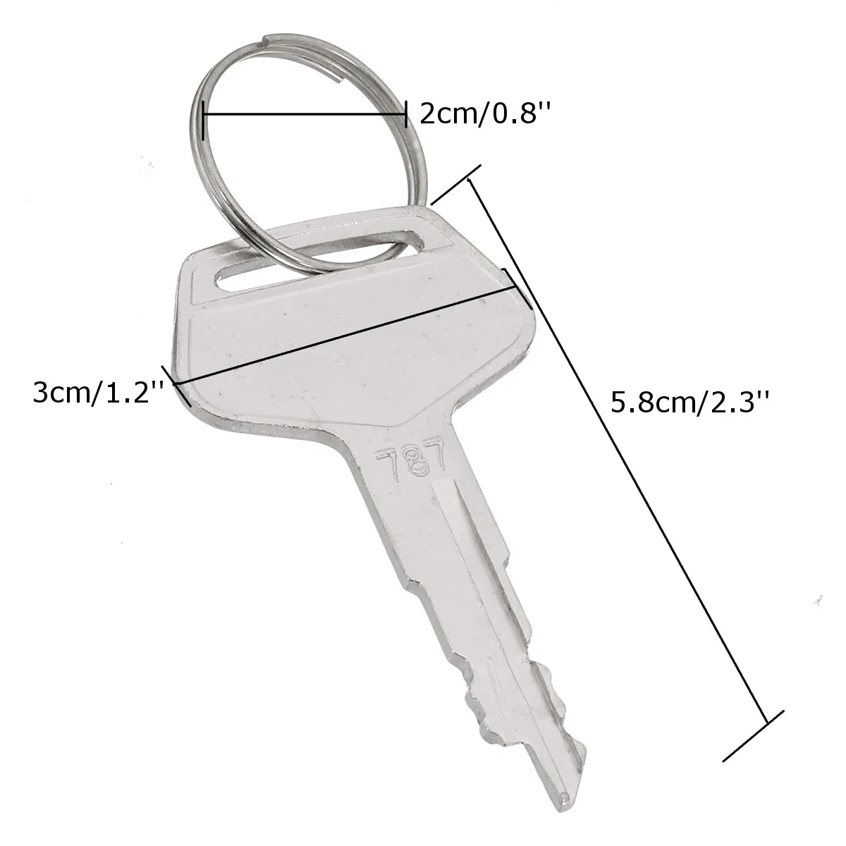 2 шт. серебряные ключи зажигания 787 для экскаватора Komatsu|key for|key keykey silver |