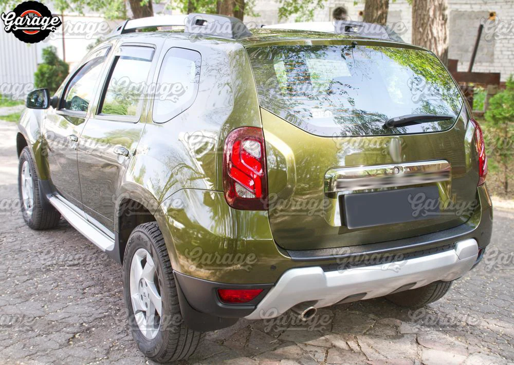 Защита заднего бампера для Renault Duster- АБС-пластик аксессуары защитная пластина покрытие царапины автомобиля Стайлинг тюнинг
