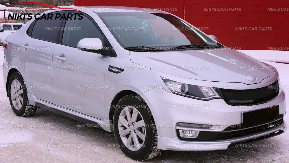 Брови на фары для Kia Rio III- ABS пластиковые реснички ресницы формовочные украшения автомобиля Стайлинг тюнинг аксессуары