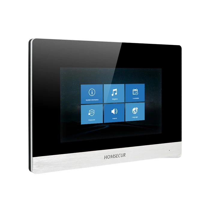 HOMSECUR 7-дюймовый IP проводной видео и аудио умный дверной звонок с внутримониторным
