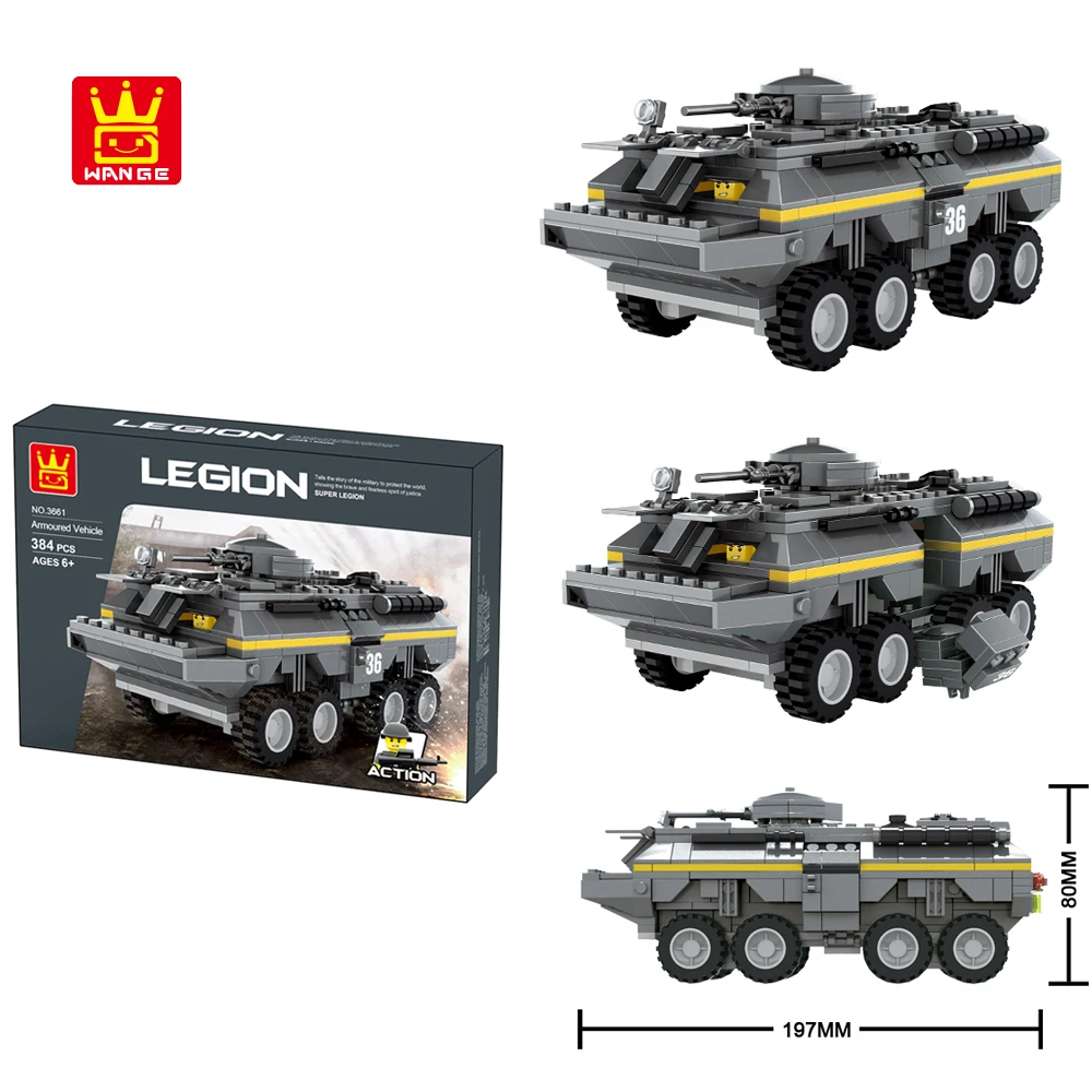 Военная серия WANGE, блочные игрушки, тяжелые танки, бронированные транспортные средства, Классические блоки «сделай сам», образовательные де... от AliExpress WW