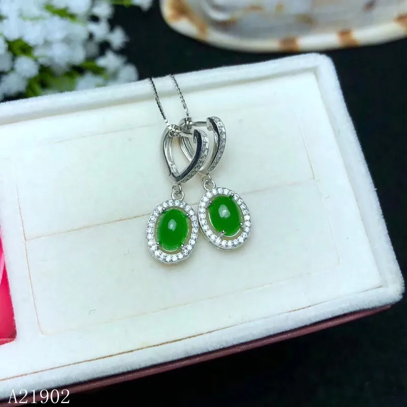 Серьги KJJEAXCMY boutique Jewelry женские ювелирные изделия из натуральной яшмы с серебряной