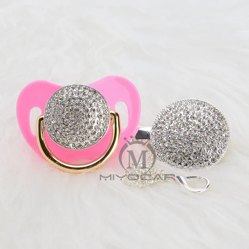 AS-3 6-18M MIYOCAR BLING all silver gold bling пустышка и пустышка зажим уникальный дизайн Детские SGS сертификат Безопасный и уникальный как - Цвет: AS-3 6-18M