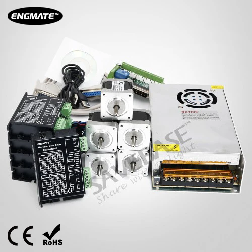 ENGMATE 5-осей ЧПУ Комплект Nema16 40oz-in Шаговый Мотор 0,21-1.5A Шаговый Драйвер
