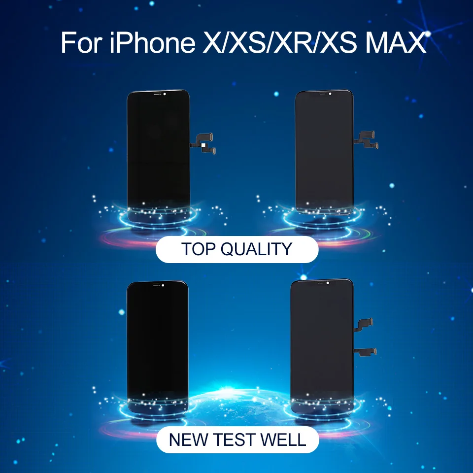 Elekworld Протестировано хорошо работает Топ AMOLED TFT RX для iPhone X XS ЖК-дисплей экран Замена с 3D сенсорный дигитайзер сборка