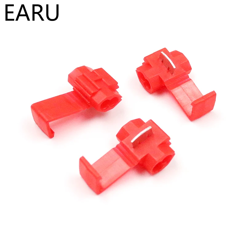 50 шт. красные соединители для кабелей 0 5 1 мм2 22 18 AWG|terminal connector|wire terminals crimp connectorterminal