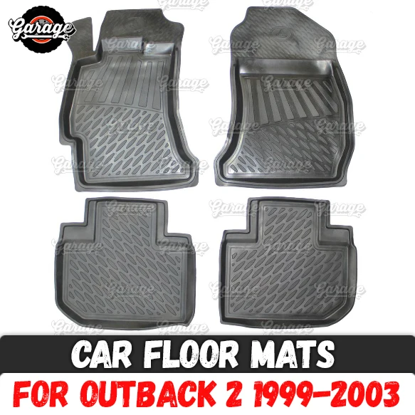 Автомобильные коврики, чехол для Subaru Outback 2, резина 1999-2003, 1 комплект/4 шт. или 2 шт., аксессуары для защиты ковров