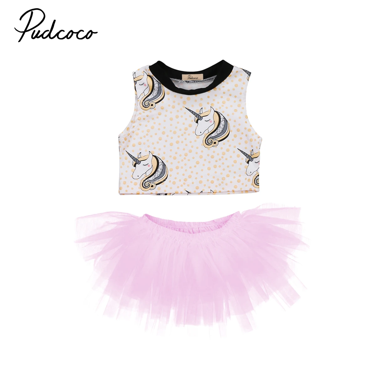 Pudcoco детская одежда 2 шт. хлопок для новорожденных Обувь девочек футболки
