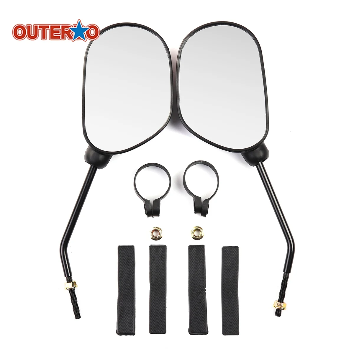 1 пара зеркала на руль велосипеда с отражателями безопасности|handlebar mirror|handlebar bike