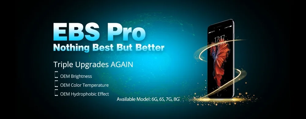 Elekworld новая технология ebs-pro качество для iphone 7 ЖК-дисплей без битых пикселей экран дигитайзер сборка с OEM яркость