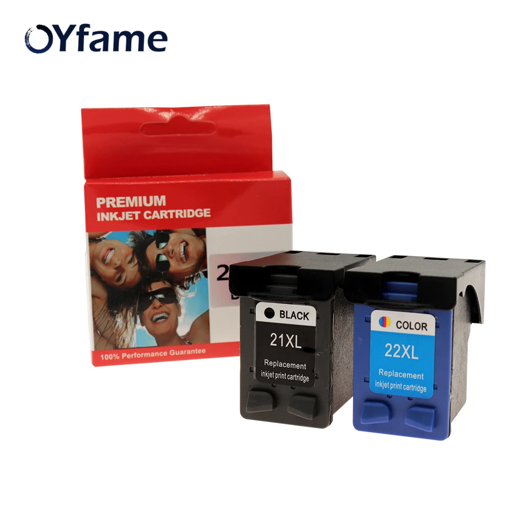 OYfame 21 22 Заправляемый картридж совместимый для HP Deskjet F2180 F2200 F2280 F4180 F300 F380 D2300|ink