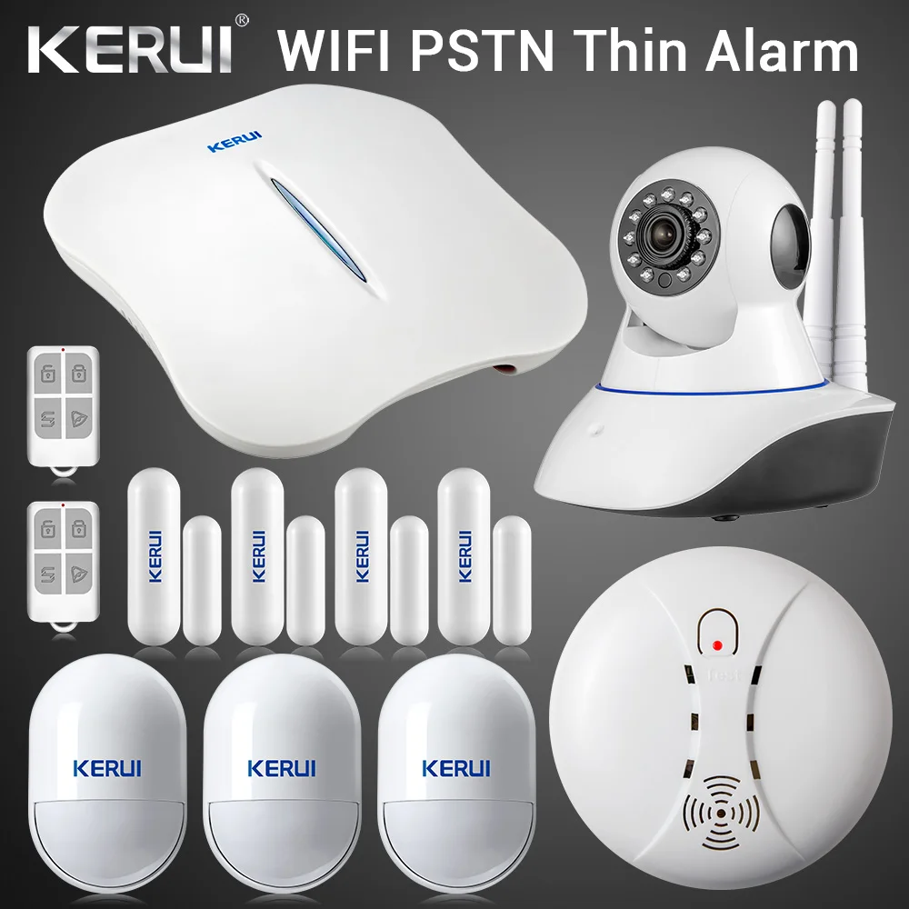 KERUI W1 WI FI сигнализации Системы дома PSTN Охранная безопасность Интеллектуальная
