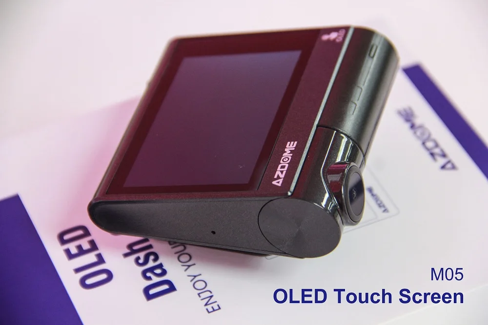 AZDOME Dash Cam M05 " OLED сенсорный экран Автомобильный видеорегистратор с gps Автомобильная камера заднего вида видеокамера видеорегистратор ночного видения