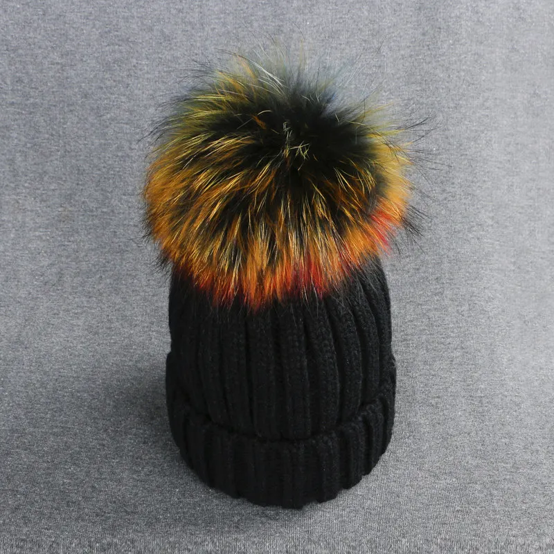 Для женщин шляпа женские шапочки голубой норки Лисий Мех мяч Bones masculino Gorro feminino Cap