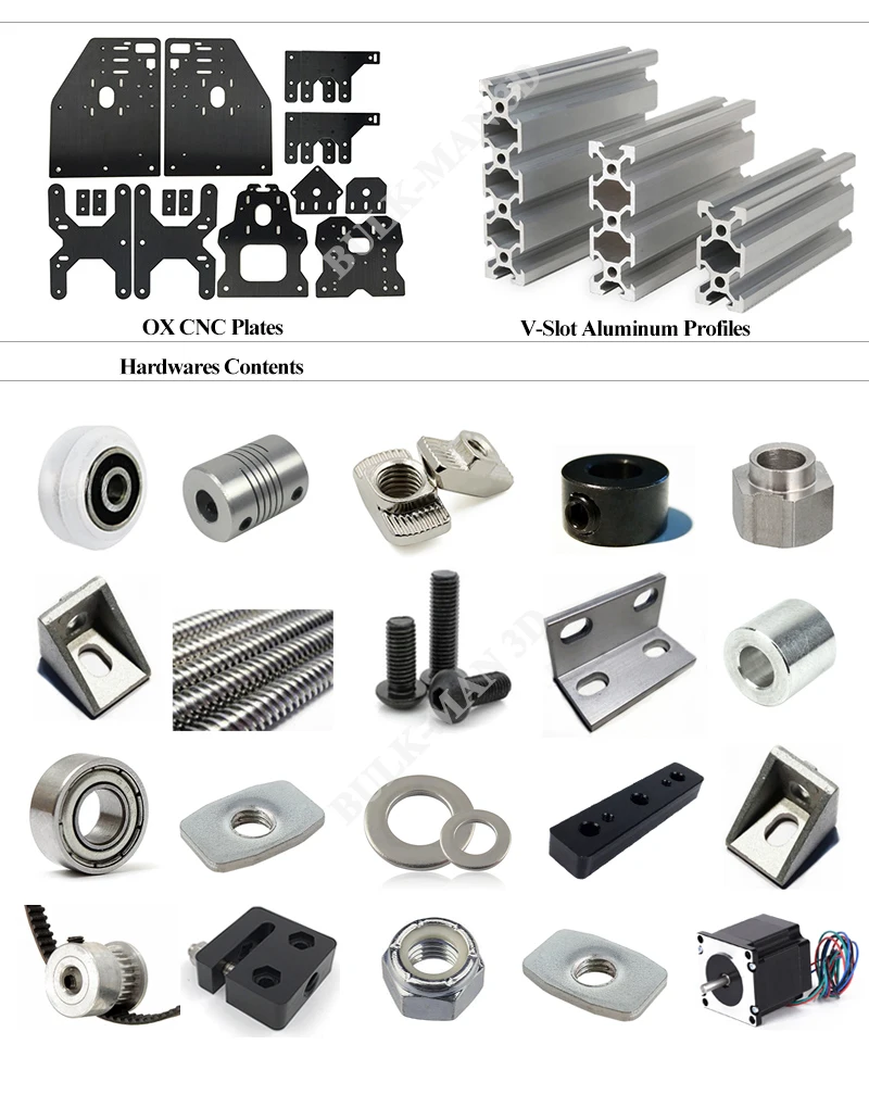 Маршрутизатор OX cnc Kit 500x750 мм 4 оси деревообрабатывающий Гравировальный фрезерный станок Настольный DIY ленточный приводной с Nema23 шаговые двигатели