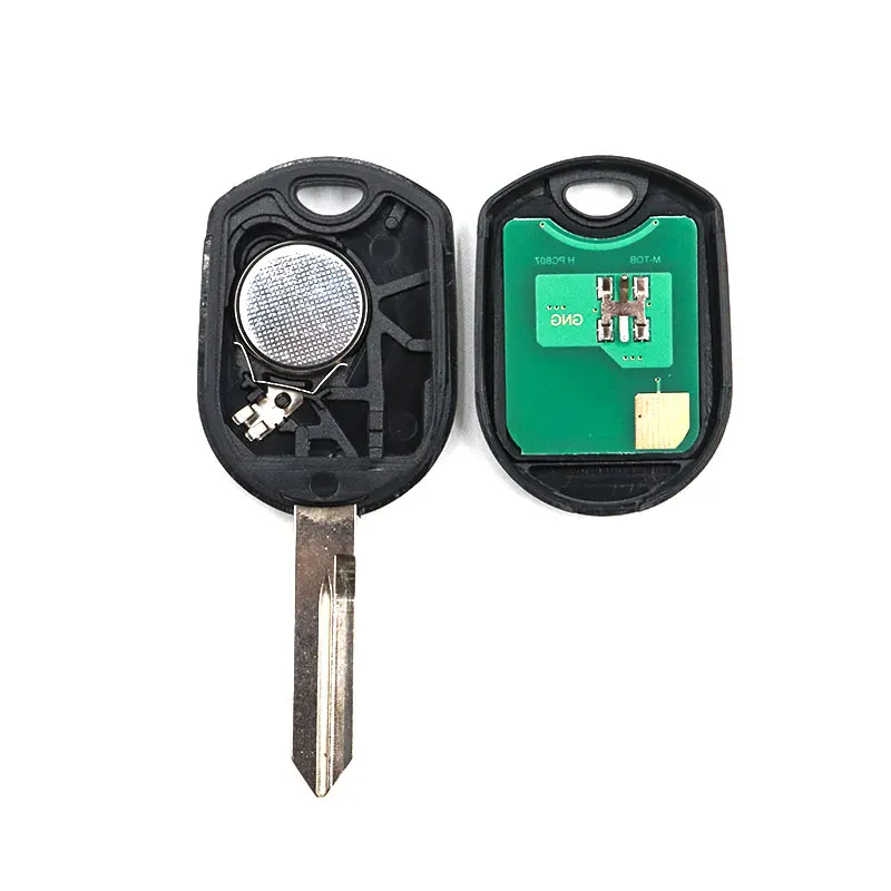 Dzanken 4 Buttons Remote Car Key 315/433MHz for Ford Lincoln Mercury Mazda (CWTWB1U793 4-btn)&amp Transponder Chip &amp Uncut Blade |