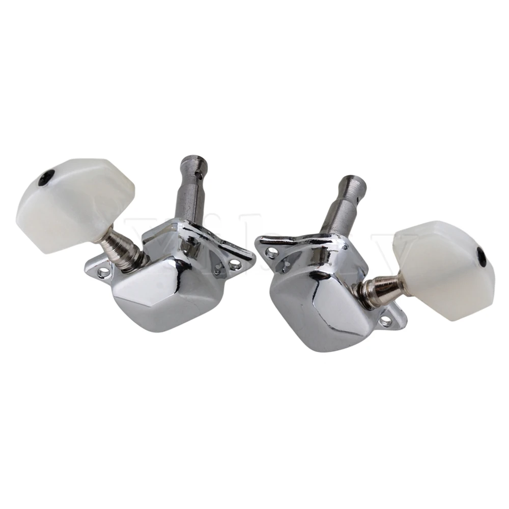 Yibuy 25 x Semiclosed Banjo машина головка Тюнинг колышки с втулкой хром|Детали и аксессуары