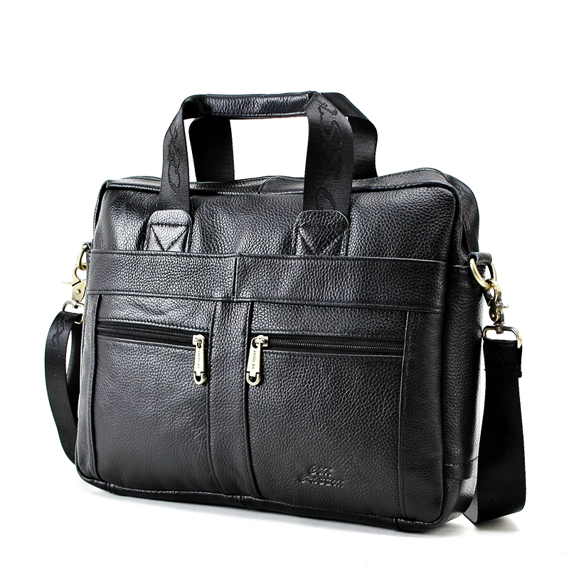 CROSS OX Кожаный портфель для мужчин Сумка из натуральной кожи Черный HB373|genuine leather men