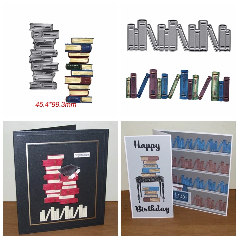 Bookrack книжная полка для резки металла трафареты DIY скрапбукинга фотоальбома