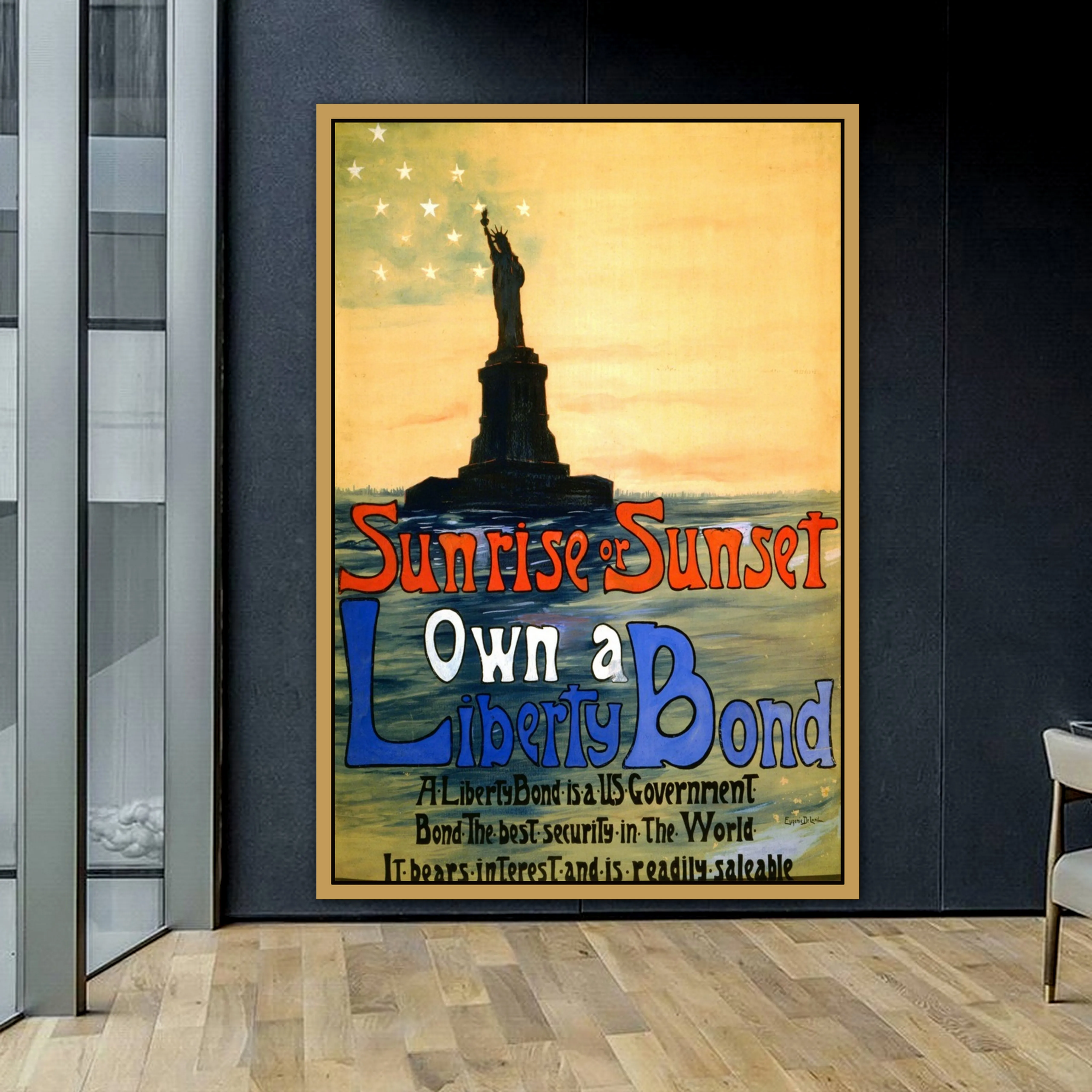 

Own A Liberty Bond Advertisement Retro Vintage Poster Wall Photo Pictures Wall Art Decor Painting Canvas Print
