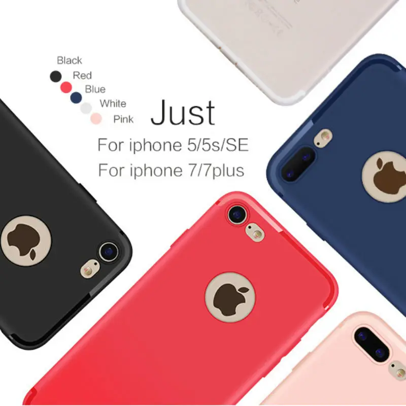 ChaoKai Ультратонкий цвет Мягкий силикагель обложка чехол Для iPhone 5 5S SE 6 S 7 8 Плюс ТПУ
