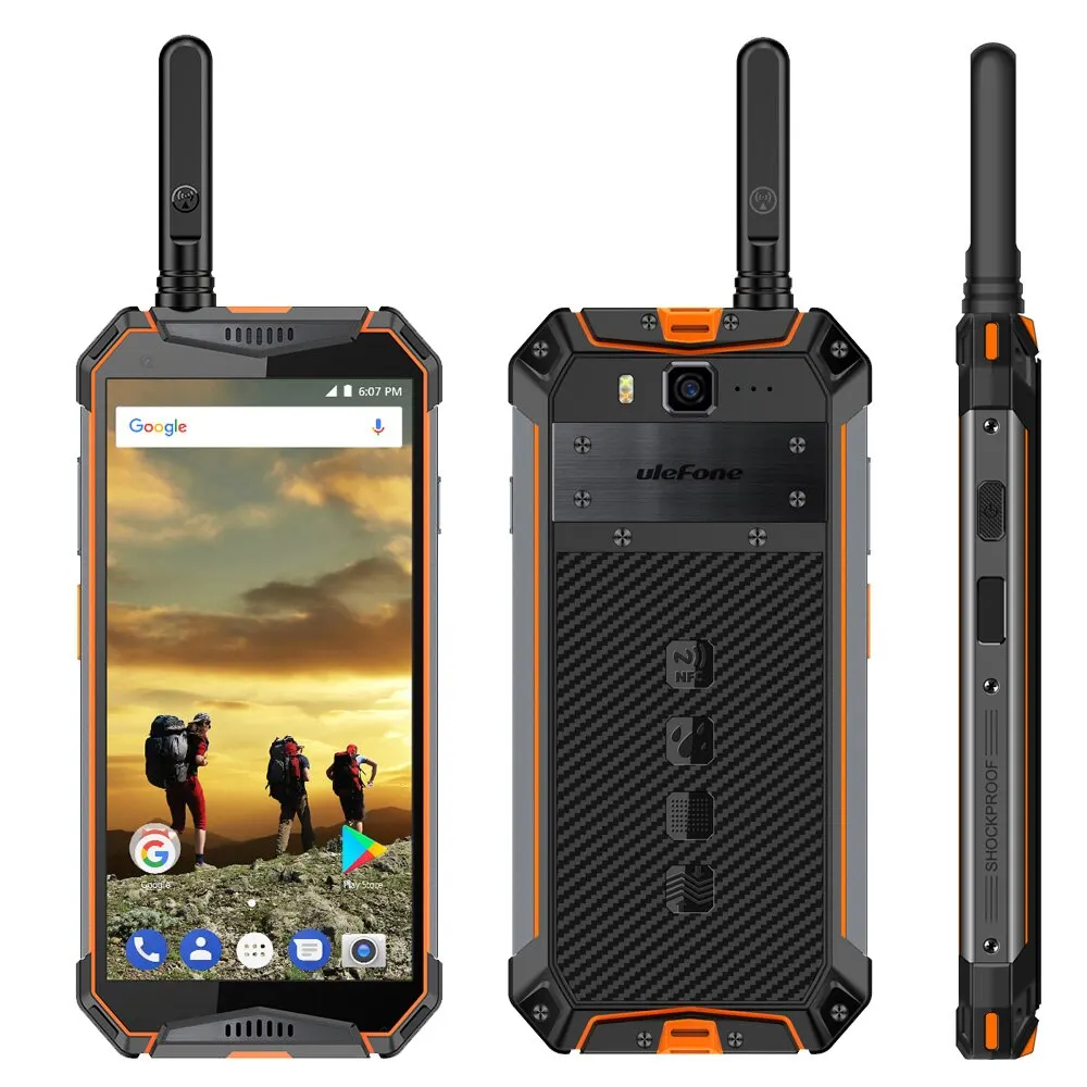 Ulefone power 3T прочный телефон IP68 Водонепроницаемый мобильного телефона 10300 мАч Android 8 1