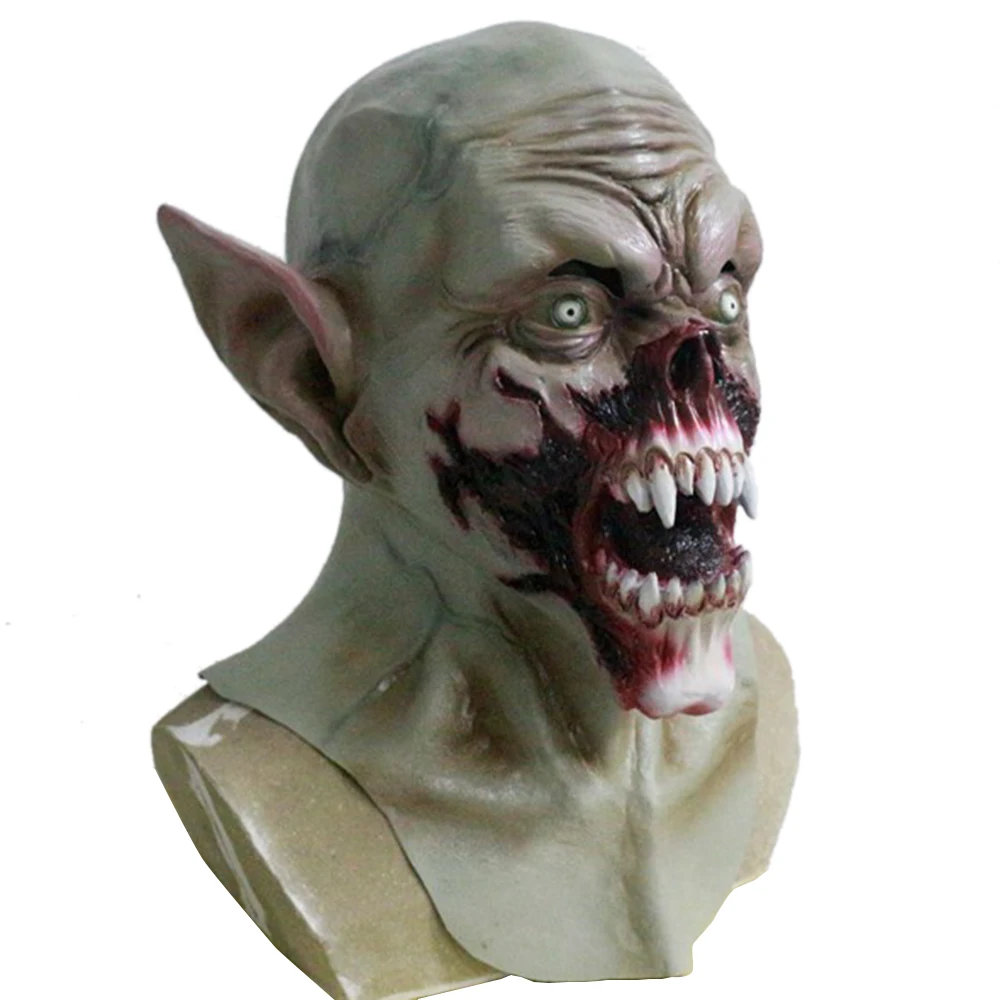 Маска вампира Kurten Demon Zombie страшный взрослый костюм на Хэллоуин вечерние