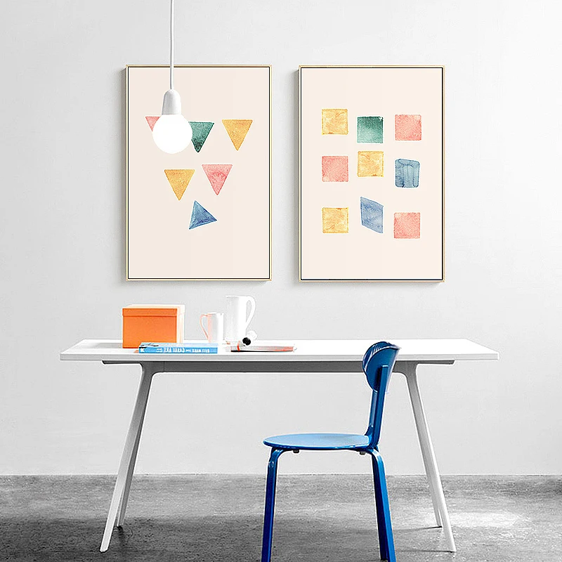 SD LINLEEHON Abstraction Style Different Color Blocks Mix Modern Canvas Print Wall Posters Paintings Art For Home Decor Unframed | Дом и сад