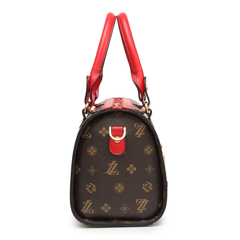 LAZZOVS Fashion shoulder bags for women Leather Luxury Handbags Women Totes Bag Designer Ladies Shoulder Classic style | Багаж и сумки
