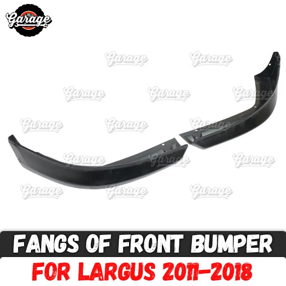 Клыки переднего бампера для Lada Largus 2011-ABS пластиковый чехол накладка обвес аксессуары Тюнинг автомобиля Стайлинг 1 комплект/2 шт