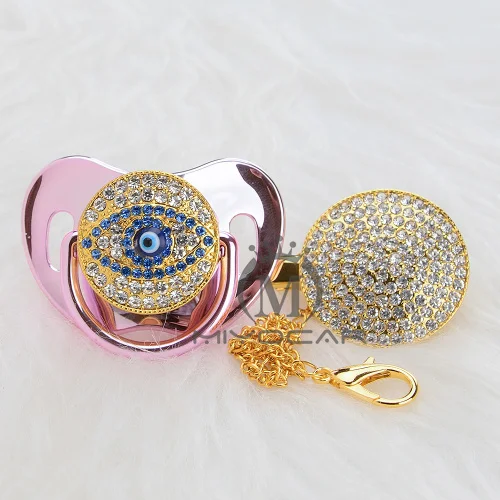 AEYE-11 6-18M MIYOCAR BLING, Золотая, серебряная, сглаза, соска-пустышка и клипса, уникальный дизайн для ребенка, SGS сертификат, безопасный и уникальный AEYE - Цвет: AEYE-11 6-18M