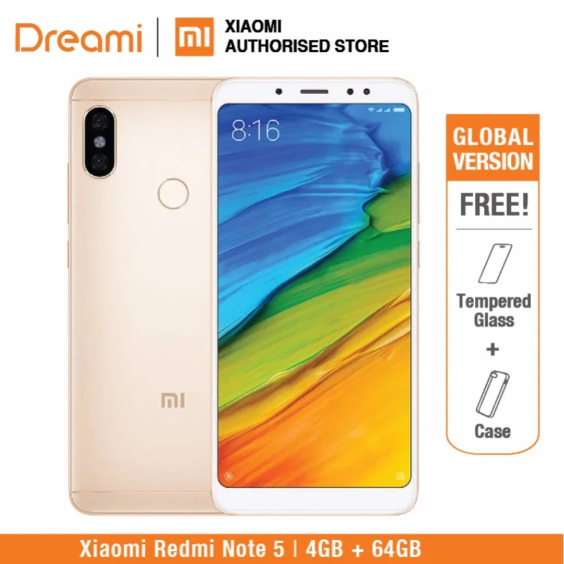 Глобальная версия Xiaomi Redmi Note 5 64 ГБ Встроенная память 4 ( новый комплект и