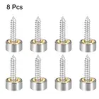 Набор зеркальных винтов UXCELL, 8 шт., декоративные колпачки, покрытие гвоздей, полированная нержавеющая сталь, 10121418 мм, золото, для чайных столов, стеклянный знак