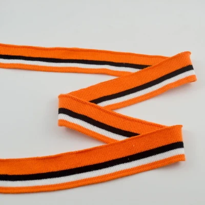 Эластичные хлопковые ребра плоские манжеты футболка трикотажная ткань