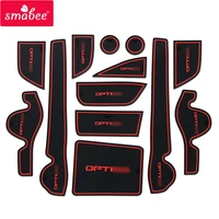 smabee gate slot mats for kia optima 2010 2015 kia k5 tf mk3 interior door padcup non slip mats red white