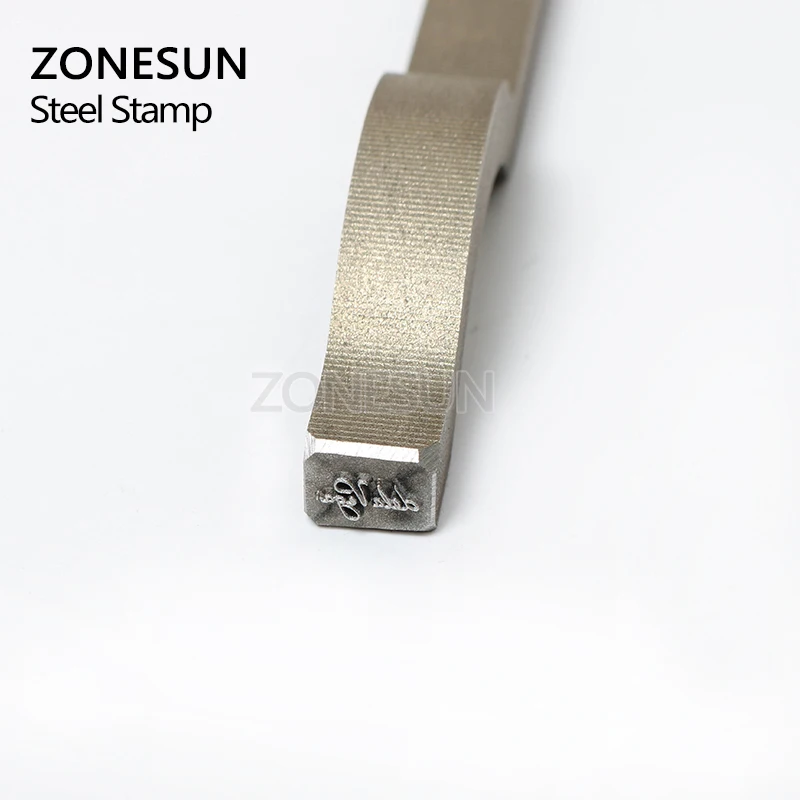 ZONESUN Alphatbet пользовательский стальной штамп Пресс маркировочный инструмент