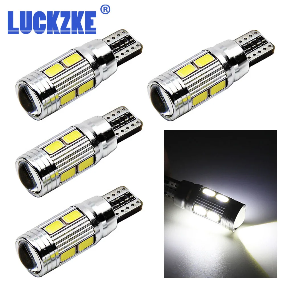4 шт. светодиодный чистый белый 194 W5W 168 5730 10 SMD Canbus автомобиля светодиодный супер яркий для автоматического включения боковой сигнал светильник Светодиодные лампы 12v