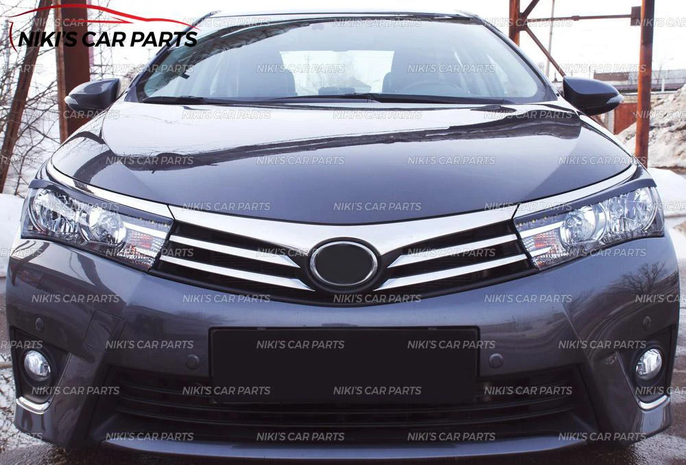 Брови на фары чехол для Toyota Corolla XI 2013- ABS пластиковые реснички ресницы для украшения автомобиля Стайлинг тюнинг