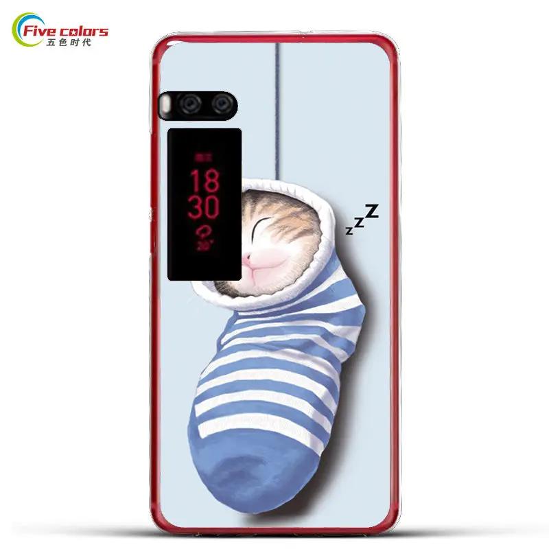 Оригинальный цветной Мягкий ТПУ чехол для MEIZU Pro 7 5 2-дюймовый силиконовый задней