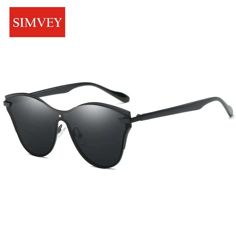 Simvey 2017 Fashion Cat Eye Polarized Sunglasses Women Brand Designer High Quality Butterfly Shades ALLOY Frame | Аксессуары для