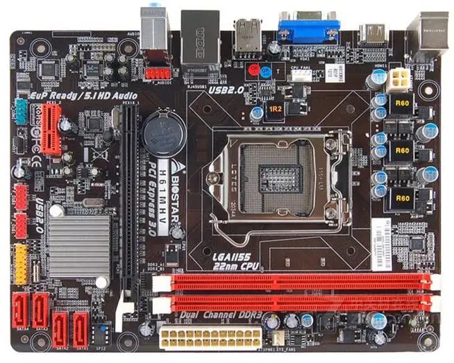 Для Biostar H61MHV LGA1155 DDR3 (заменяет P8H61M LX LE LX3 PLUS GA H61M DS2 S1/GA D2P B3/S2V B3/S2 B3)|Материнские платы|