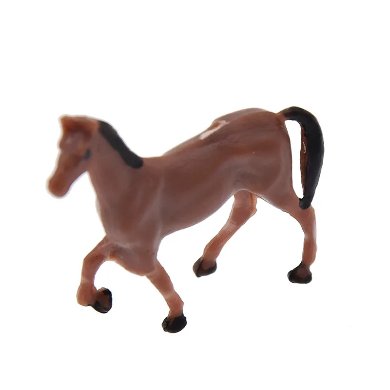 10 шт. модель окрашенные фигурки лошадь пластик случайный статуэтки миниатюрный