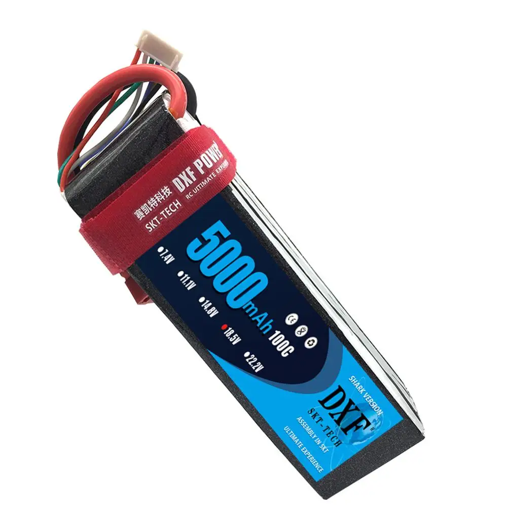 Графеновый аккумулятор DXF Lipo 5S 18 5 в 5000 мАч 100C Burst 200C XT90 XT60 T ремешок с высокой