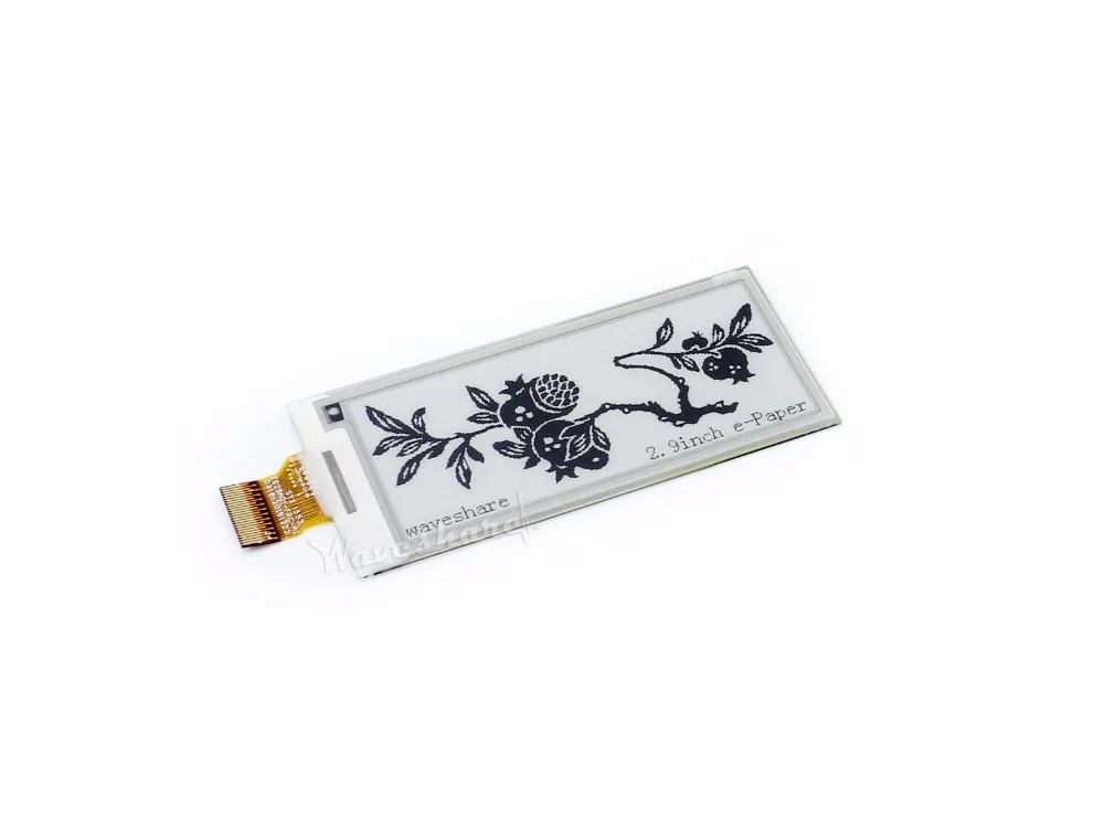 2 9 дюймовая E Ink сырьевая панель дисплея 296x128 интерфейс SPI без печатной платы