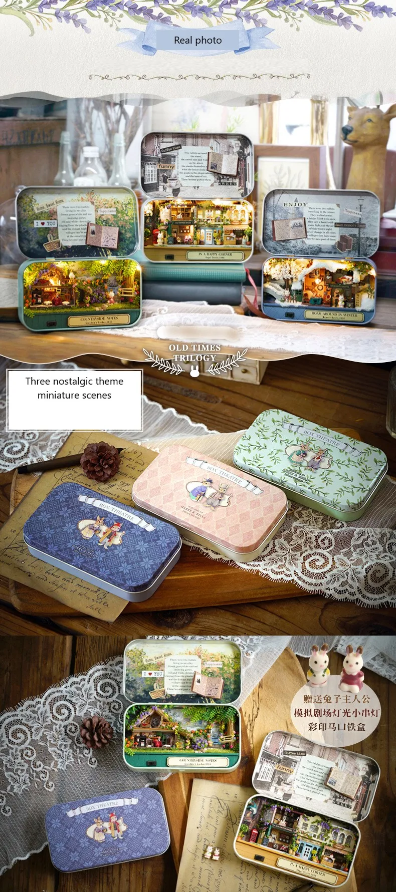Мини DIY Дом коробка театр DIY ручной сборки мини вилла модель деревянные Diy творческие подарки