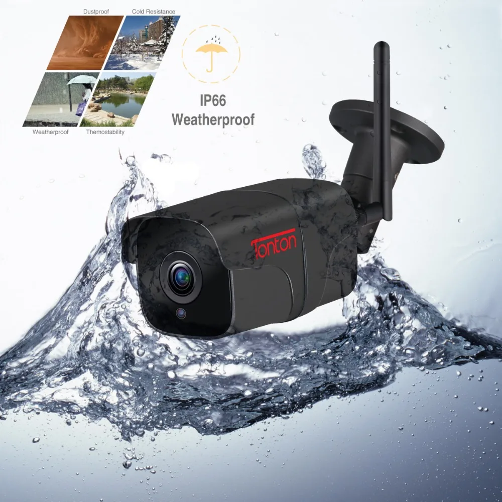 Wifi ip-камера 720 P/1080 P Onvif Tonton двухстороннее аудио 2.0MP HD наружное внутреннее оповещение по электронной почте P2P XMEye IR CCTV камера наблюдения